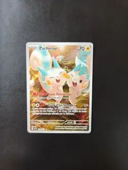 Carte Pokemon Pachirisu Secrete 208/198 - Ecarlate et Violet - FR - Neuf - Image 1