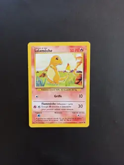 Carte Pokemon Salameche 46/102 - Commune Set de Base - FR - Tres bon etat - Image 1