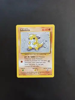 Carte Pokemon Sabelette 62/102 - Commune Set de Base - FR - Tres bon etat - Image 1