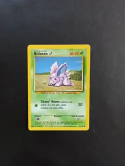 Carte Pokemon Nidoran 55/102 - Commune Set de Base - FR - Tres bon etat - Image 1