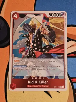 One Piece TCG Kid & Killer EB01-003 NM Holofoil English - Image 1