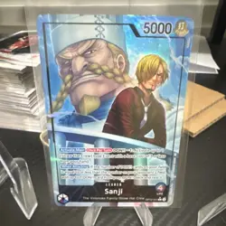 One Piece CCG Sanji Leader Regular Card ST01-006 5000 Power Card Stock - Image 1