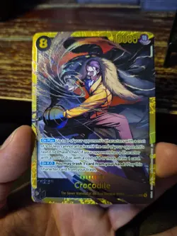 One Piece TCG English OP14-120 Crocodile SEC Foil Mint - Image 3