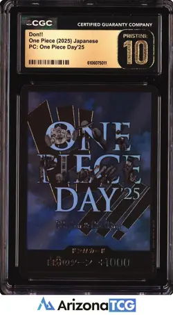 One Piece 2025 Don Promo One Piece Day'25 Japanese BLACK LABEL CGC 10 - Image 1