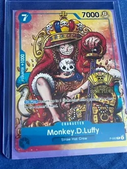 Monkey.D.Luffy (2nd Anniversary Stamped Promo) P-043 One Piece Promotion... - Image 1