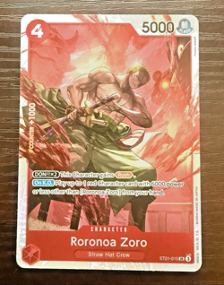 Roronoa Zoro SR ST21-015 One Piece TCG Gear 5 EX Deck Foil Near Mint Single #6 - Image 1