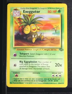 PSA 8 NEAR MINT-MINT 1999 Pokemon Jungle #35 Exeggutor !!! - Image 3