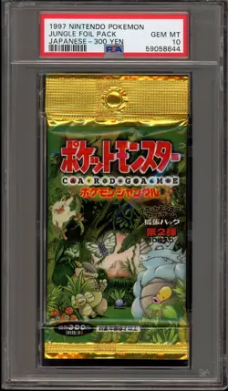 Pokemon Jungle Japanese 300 Yen Authentic Sealed Booster Pack PSA 10 Gem Mint - Image 1