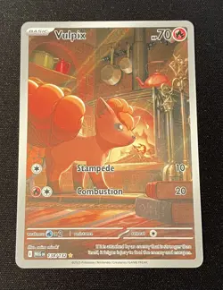Pokemon TCG Vulpix 138/132 IR Illustration Rare Mega Evolution NM Near Mint - Image 1