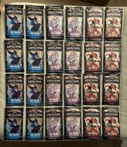 Lorcana The First Chapter x24 Loose Booster Packs (New Sealed Packs / No Box) - Image 1