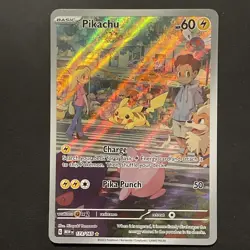 Pokemon TCG S&V 151 Pikachu Card 173/165 Illustration Rare Near Mint Full Art - Image 1