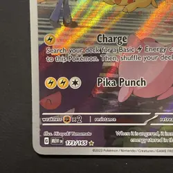 Pokemon TCG S&V 151 Pikachu Card 173/165 Illustration Rare Near Mint Full Art - Image 4