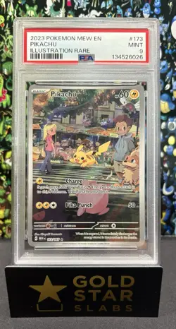 2023 Pokemon TCG S&V 151 Pikachu 173/165 Illustration Rare PSA 9 MINT - Image 1