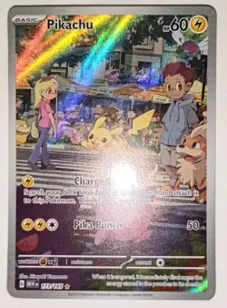 Pokemon TCG S&V 151 Pikachu Card 173/165 Illustration Rare Near Mint Full Art - Image 2