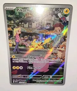 Pokemon TCG S&V 151 Pikachu Card 173/165 Illustration Rare Near Mint Full Art - Image 4
