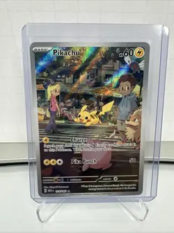 Pokemon TCG S&V 151 Pikachu Card 173/165 Illustration Rare Near Mint Full Art - Image 1