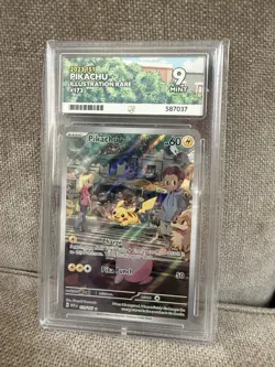 Pokemon TCG Card Pikachu 173/165 S&V 151 Illustration Rare *English* - ACE 9 - Image 1
