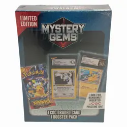 Pokemon TCG: Limited Edition Mystery Gems (1 Graded Card/1 Pack) Factory Sealed - Image 1