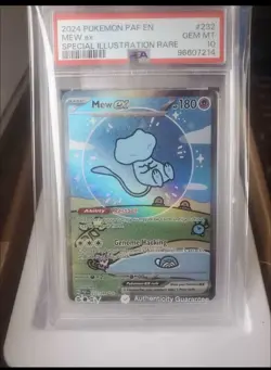 PSA 10 Bubble Mew - MEW EX #232 (SIR) Paldean Fates - Image 1