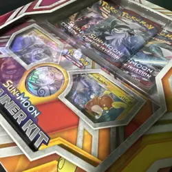 Pokemon Sun & Moon Trainer Kit Promo Box *RARE*+ 3Pks Crimson Invasion - Image 3