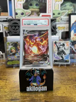 2022 POKEMON SWSH BLACK STAR PROMO #261 FULL ART/CHARIZARD VMAX PSA 9 - Image 1