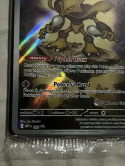 Alakazam 009 Mega Evolution Pokemon Center ETB Promo Card SEALED - Image 3