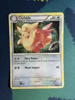 Clefable 1/95 HGSS Call Of Legends Holo Rare Pokemon TCG Card - Image 2