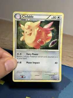 Clefable 1/95 HGSS Call Of Legends Holo Rare Pokemon TCG Card - Image 3
