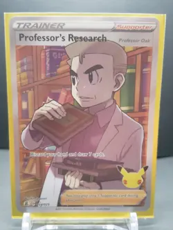 Professor's Research Full Art 024/025 NM/M Celebrations Pokemon Card - Image 1