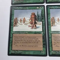 4x Woolly Mammoth - Ice Age - Magic The Gathering Playset LP - Image 2