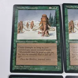 4x Woolly Mammoth - Ice Age - Magic The Gathering Playset LP - Image 4