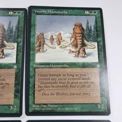 4x Woolly Mammoth - Ice Age - Magic The Gathering Playset LP - Image 5