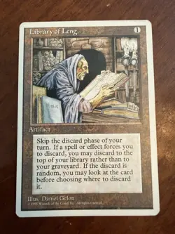 Library of Leng MTG Core Set 4th Edition Regular - Image 1