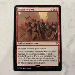 Magic The Gathering Breath of Fury x1 MTG Ravnica Magic Heavy Play See Pics - Image 1
