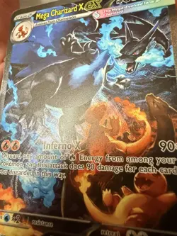 Mega Charizard X EX SIR 125/094 Phantasmal Flames NM Pack Fresh English Pokemon - Image 3