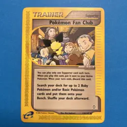 Pokemon Card Aquapolis Aquapolis Pokemon Fan Club 130/147 English NM LP+ - Image 1