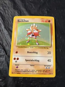 Nockchan (German Hitmonchan) 7/102 - Base Set - Holo Rare Pokemon Card TCG - Image 1