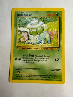 Base set 2 Pokemon TCG Pokemon Bulbasaur Common nm - Image 1
