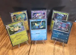 Pokemon TCG SVP 6-Card Holo Promo Lot Bellibolt Sinistea Pineco Weavile Carvanha - Image 1