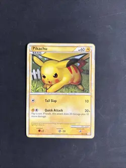 Pokemon TCG Pikachu Heartgold & Soulsilver 78/123 Regular Common Non Holo 2010 - Image 1