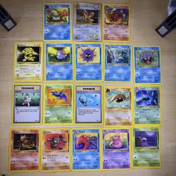Pokemon TCG WOTC Team Rocket Fossil Base Set2 etc Vintage Bundle - No Dups x18 - Image 1