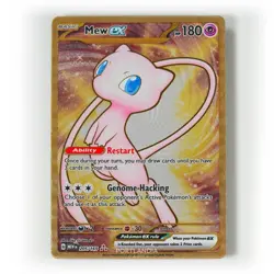Pokemon - *Metal* Mew ex - 205/165 - Scarlet & Violet: 151 - Gold UPC Promo Card - Image 1