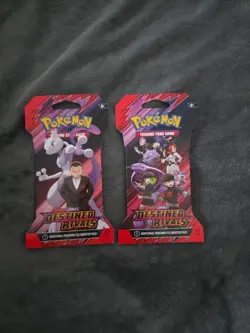 2 Pokemon TCG Destined Rivals Sleeved Booster Packs - Image 1