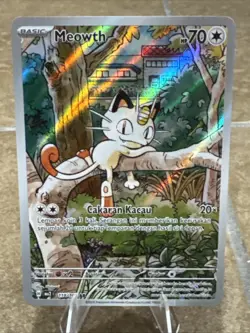 Pokemon TCG Meowth AR IR Indonesia 118/103 Inferno Phantasmal Flames M2a Card - Image 1