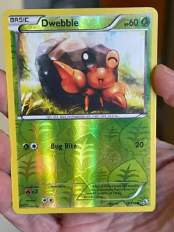 POKEMON DWEBBLE 13/113 COMMON REVERSE HOLOFOIL LEGENDARY TREASURES LP CARD - Image 1