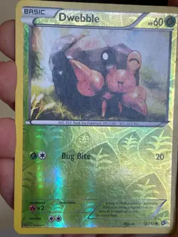 POKEMON DWEBBLE 13/113 COMMON REVERSE HOLOFOIL LEGENDARY TREASURES LP CARD - Image 3