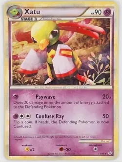 Xatu 11/95 Pokemon - Holo HGSS Unleashed MP - Image 1