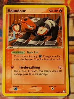 Houndour 60/109 Team Rocket Returns LP common Pokemon - Image 1