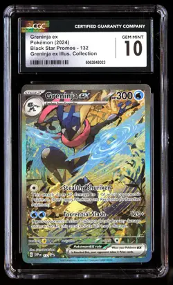 CGC 10 Greninja EX 132 Pokemon Black Star Promos 2024 English - Image 1