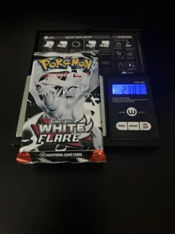Very Heavy 22.89g! Pokemon White Flare Booster Pack Sealed! - Image 1